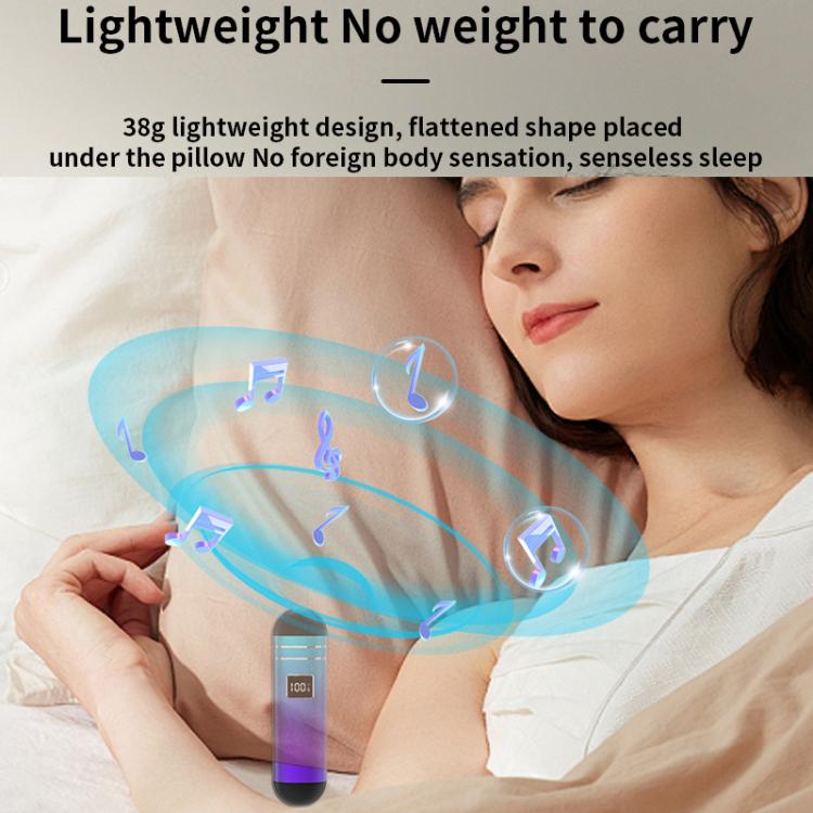 QY09 Bone Conduction Bluetooth 5.3  Sleep Speaker(Purple) - free shipping - PMC TechLife - Order now!