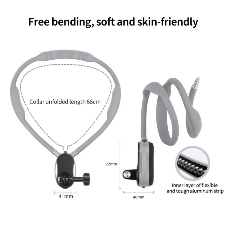Magnetic Neck Mount Anti-shake Bracket, Type:10 in 1 Phone Clamp - free shipping - PMC TechLife - Order now!