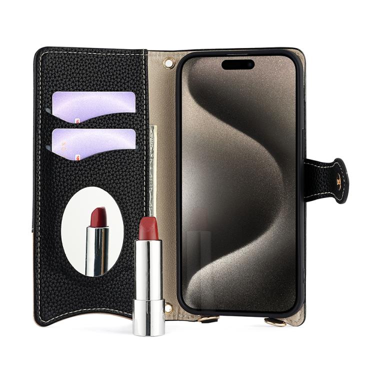 For Infinix Note 40 5G Crossbody Chain Fishtail Litchi Leather Phone Case(Black) - Infinix Cases by PMC TechLife | Online Shopping South Africa | PMC TechLife | Buy Now Pay Later Mobicred