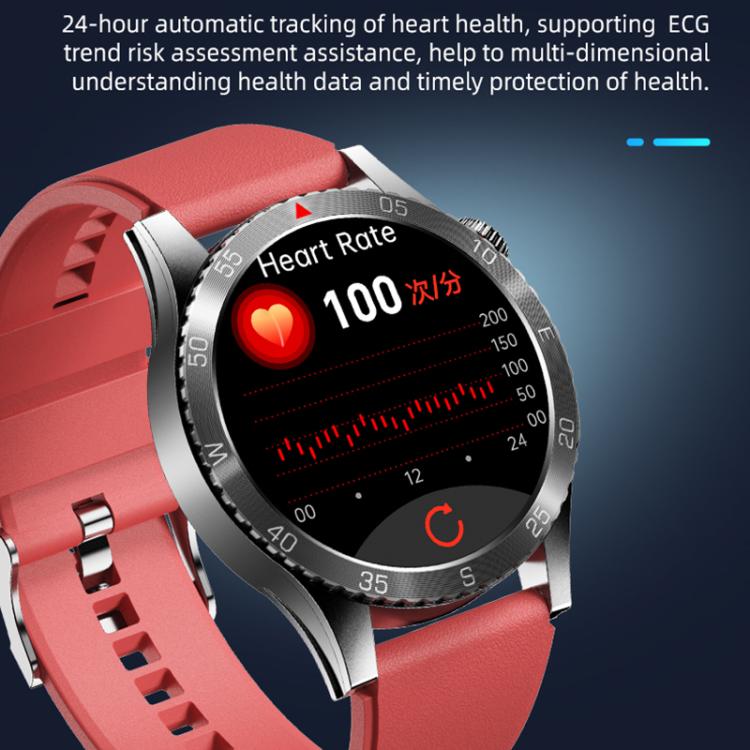 H9 1.43 inch Leather Strap ECG Smart Watch Supports Bluetooth Calls/Smart Voice Assistant(Brown) - free shipping - PMC TechLife - Order now!