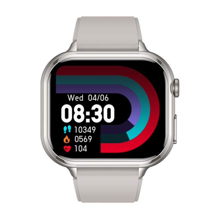 TK17 1.91 inch Horizontal Screen Silicone Strap Smart Watch Supports ECG Electrocardiogram(Grey) - free shipping - PMC TechLife - Order now!