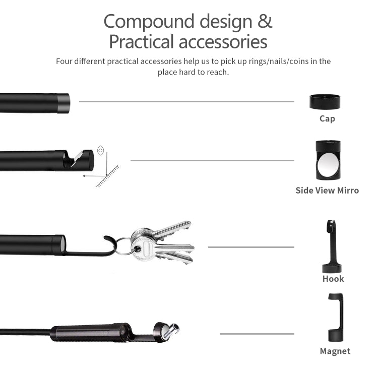 5.5mm 1080P IP68 Waterproof 4.3 inch Screen Single Camera Digital Endoscope, Line Length:7m -  by PMC Jewellery | Online Shopping South Africa | PMC Jewellery | Buy Now Pay Later Mobicred