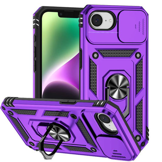 For iPhone 16e Sliding Camshield Holder Phone Case(Purple) - iPhone 16e Cases by PMC Jewellery | Online Shopping South Africa | PMC Jewellery | Buy Now Pay Later Mobicred