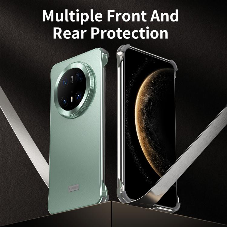 For Huawei Mate 70 Pro Micro Frosted Metal Phone Case(Black) - Huawei Cases by PMC TechLife | Online Shopping South Africa | PMC TechLife | Buy Now Pay Later Mobicred