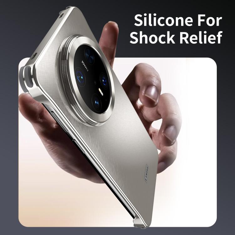 For Huawei Mate 70 Micro Frosted Metal Phone Case(Black) - Huawei Cases by PMC TechLife | Online Shopping South Africa | PMC TechLife | Buy Now Pay Later Mobicred