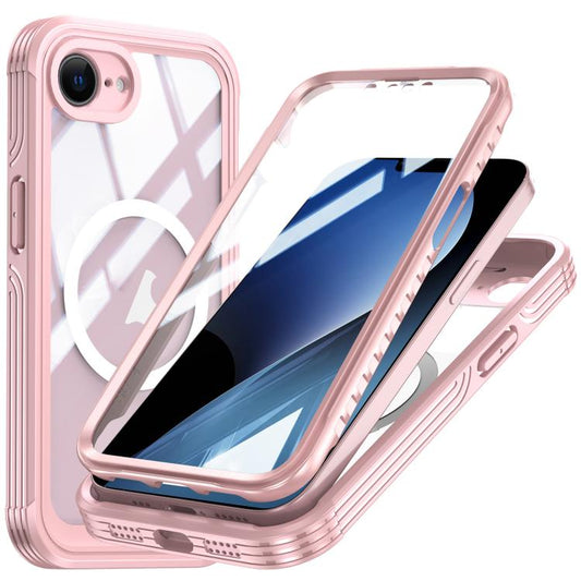 For iPhone 16e RedPepper Tempered Glass MagSafe Phone Case(Pink) - iPhone 16e Cases by RedPepper | Online Shopping South Africa | PMC Jewellery | Buy Now Pay Later Mobicred