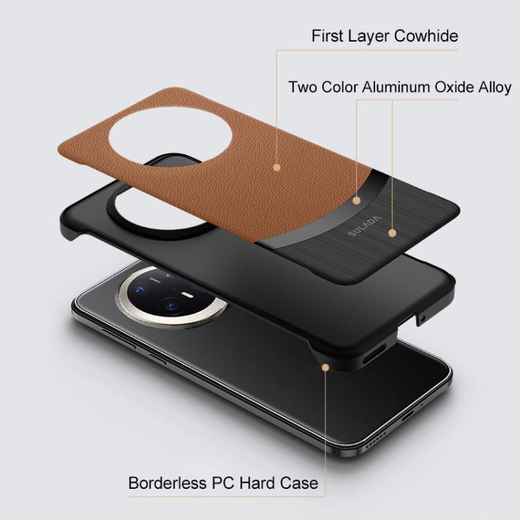 For Huawei Mate 70 Pro / Mate 70 Pro+ SULADA Frameless Top Layer Cowhide Leather Hybrid PC Phone Case(Red) - Huawei Cases by SULADA | Online Shopping South Africa | PMC TechLife | Buy Now Pay Later Mobicred
