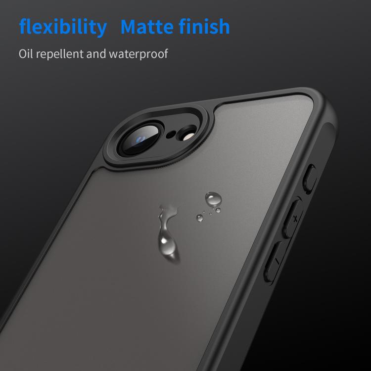 For iPhone 16e Fan Dun Series TPU Hybrid PC Frosted Phone Case(Black) - iPhone 16e Cases by PMC TechLife | Online Shopping South Africa | PMC TechLife | Buy Now Pay Later Mobicred