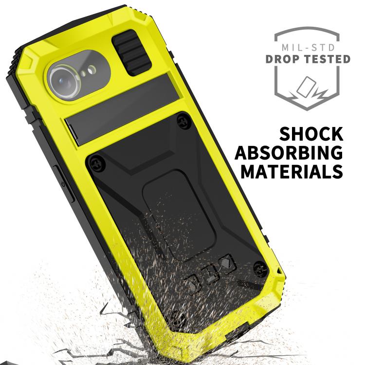 For iPhone 16e IP68 Waterproof Dustproof Shockproof Phone Case(Yellow) - iPhone 16e Cases by PMC TechLife | Online Shopping South Africa | PMC TechLife | Buy Now Pay Later Mobicred