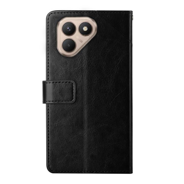 For Tecno Pova 7 4G Y-shaped Pattern Flip Leather Phone Case(Black) - free shipping - PMC TechLife - Order now!