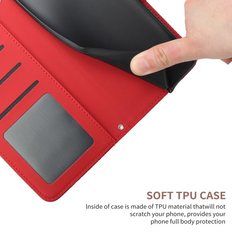 For Tecno Spark 40 Pro 4G Skin Feel Butterfly Embossed Flip Leather Phone Case(Red) - free shipping - PMC TechLife - Order now!