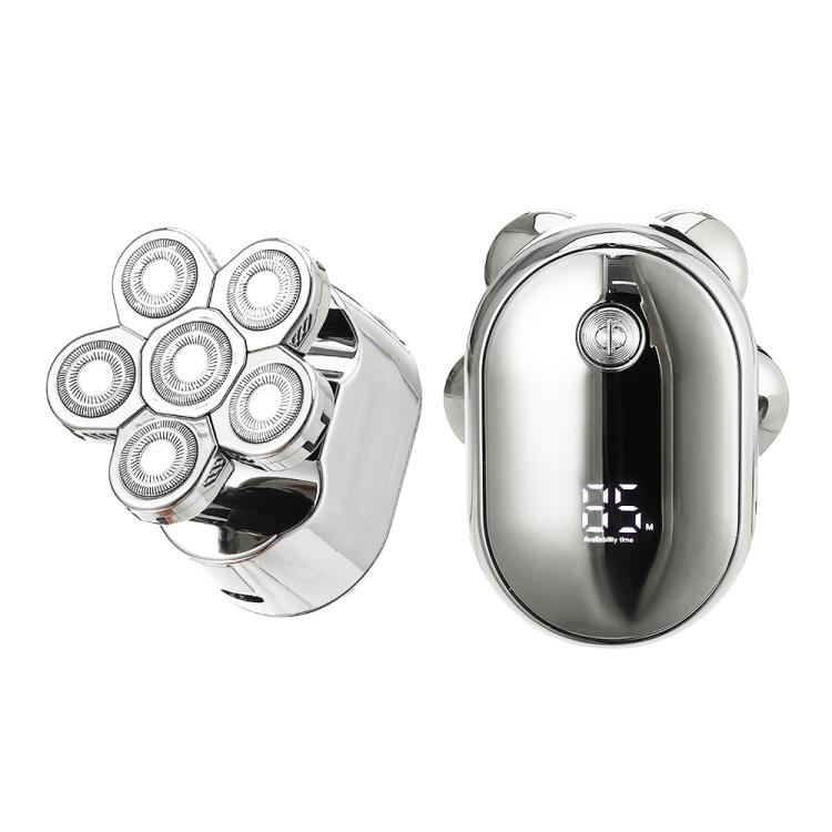 VGR V-395 Six Cuttter Heads IPX6 Electric Shaver(Silver) - free shipping - PMC TechLife - Order now!