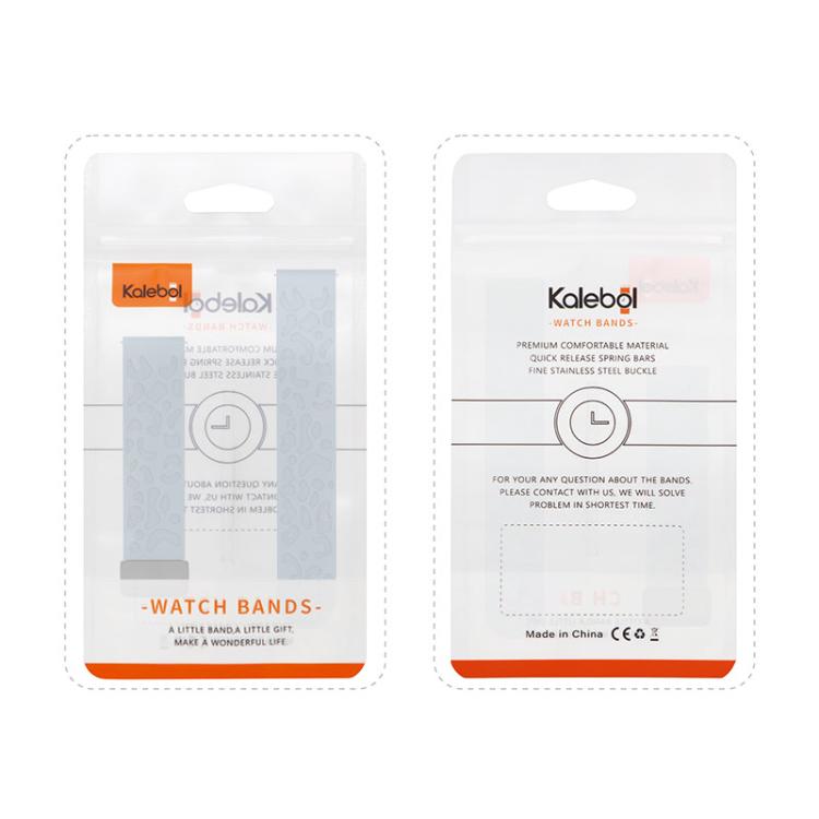 22mm Kalebol Universal Leopard Print Magnetic Folding Buckle Silicone Strap(Dark Blue) - 22mm Bands by Kalebol | Online Shopping South Africa | PMc TechLife | Buy Now Pay Later Mobicred