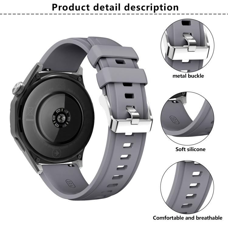 Kalebol 22mm Universal Silicone Watch Strap(Orange) - free shipping - PMc TechLife - Order now!