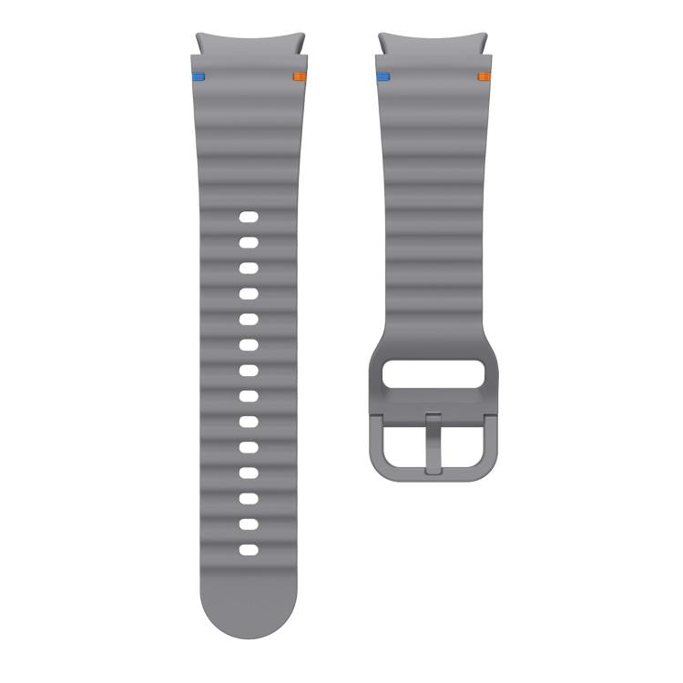 For Samsung Galaxy Watch 7  / 6 / 5 / 4 Kalebol Wave Stitching Silicone Watch Band(Space Grey) - free shipping - PMc TechLife - Order now!