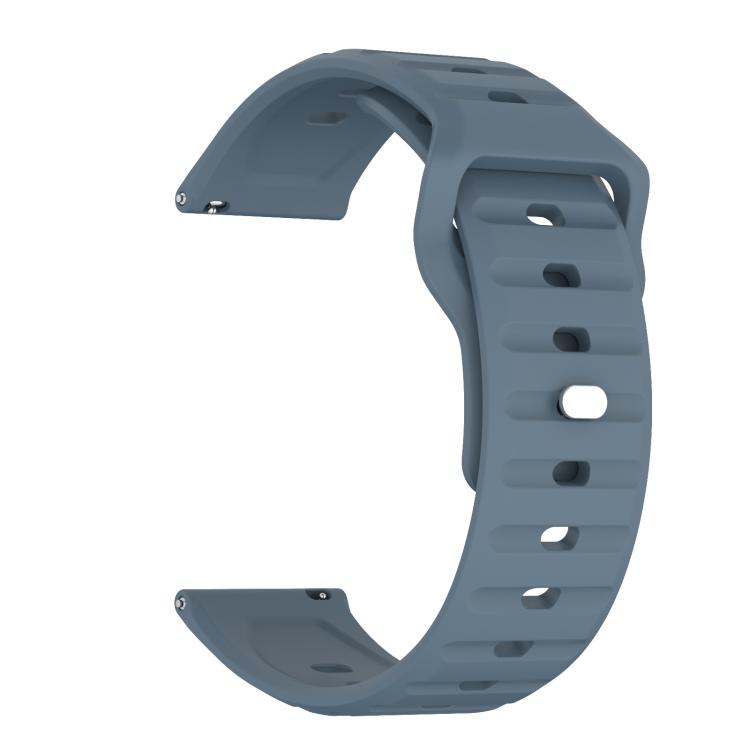 20mm Kalebol Wave Pattern Studded Buckle Silicone Watch Band(Navy Blue) - free shipping - PMc TechLife - Order now!