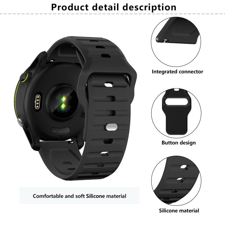 20mm Kalebol Wave Pattern Studded Buckle Silicone Watch Band(Army Green) - free shipping - PMc TechLife - Order now!