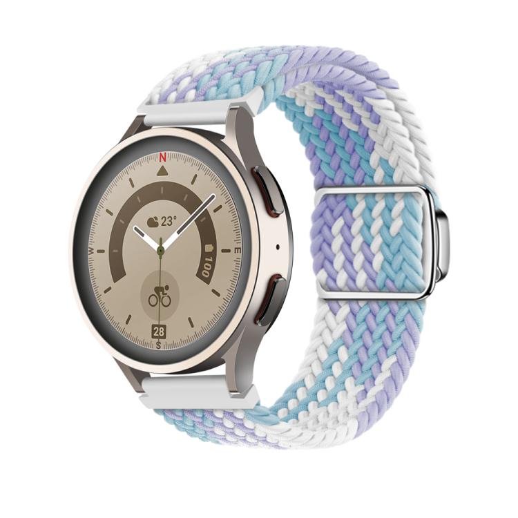 22mm Kalebol Nylon Braided Loop Magnetic Buckle Watch Band(Violet) - free shipping - PMc TechLife - Order now!