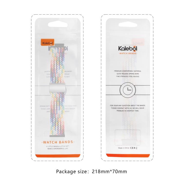 22mm Kalebol Nylon Braided Loop Magnetic Buckle Watch Band(Space Grey) - free shipping - PMc TechLife - Order now!