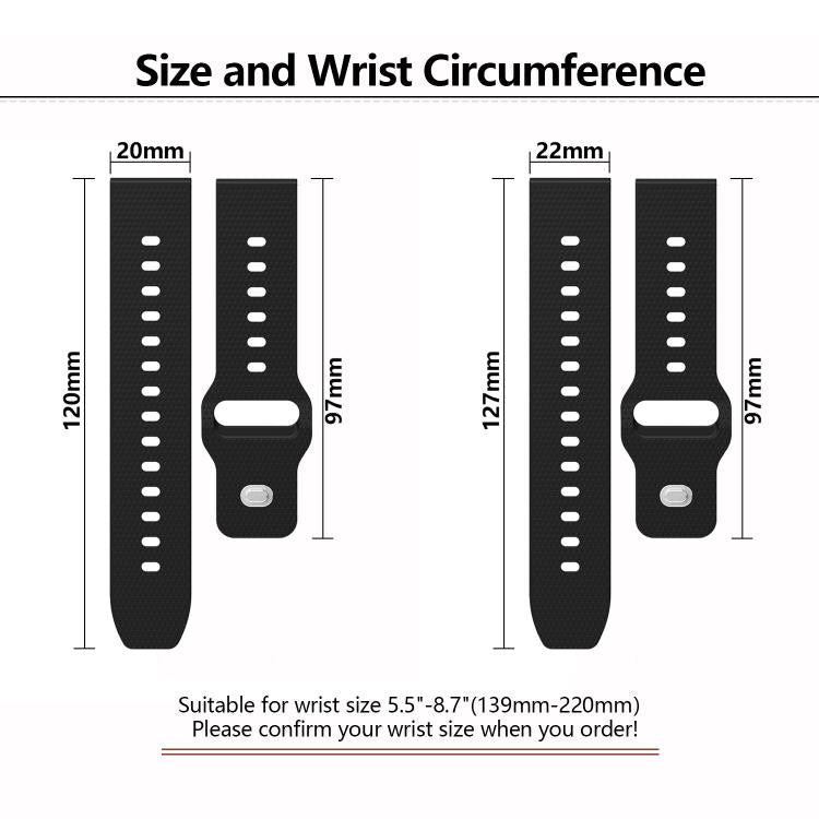 20mm Kalebol Dot Studded Buckle Silicone Watch Band(Black) - 20mm Bands by Kalebol | Online Shopping South Africa | PMc TechLife | Buy Now Pay Later Mobicred