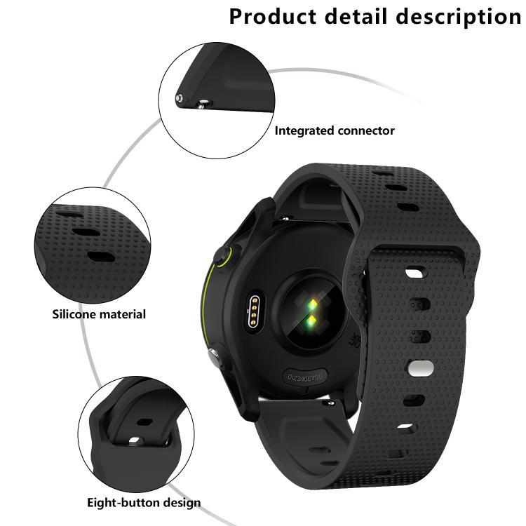 20mm Kalebol Dot Studded Buckle Silicone Watch Band(Yellow) - free shipping - PMc TechLife - Order now!