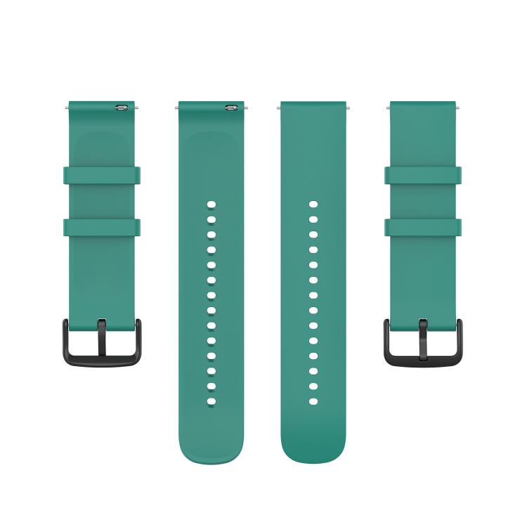 20mm Kalebol Round Tail Silicone Watch Band(Pine Green) - 20mm Bands by Kalebol | Online Shopping South Africa | PMc TechLife | Buy Now Pay Later Mobicred