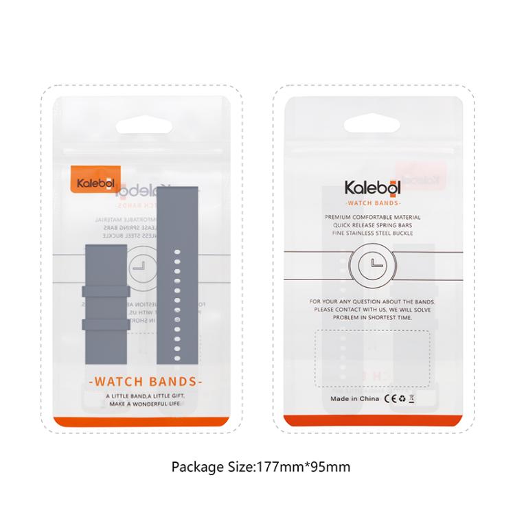 20mm Kalebol Round Tail Silicone Watch Band(Pine Green) - 20mm Bands by Kalebol | Online Shopping South Africa | PMc TechLife | Buy Now Pay Later Mobicred