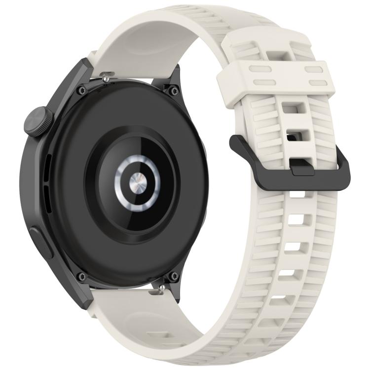 22mm Kalebol Black Buckle Tire Pattern Silicone Watch Band(Starlight) - 22mm Bands by Kalebol | Online Shopping South Africa | PMc TechLife | Buy Now Pay Later Mobicred