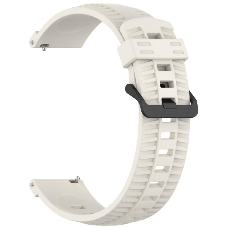 22mm Kalebol Black Buckle Tire Pattern Silicone Watch Band(Starlight) - 22mm Bands by Kalebol | Online Shopping South Africa | PMc TechLife | Buy Now Pay Later Mobicred