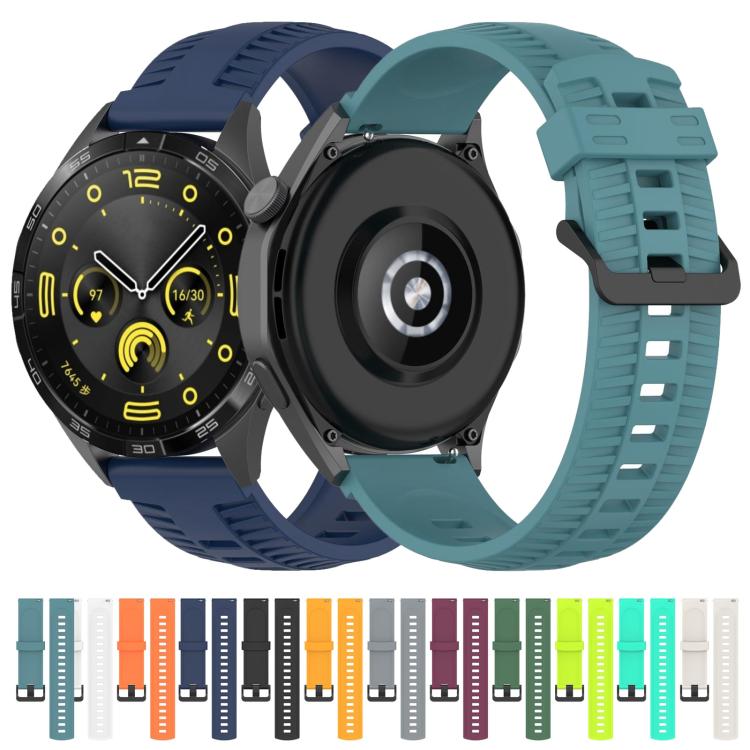 22mm Kalebol Black Buckle Tire Pattern Silicone Watch Band(Starlight) - 22mm Bands by Kalebol | Online Shopping South Africa | PMc TechLife | Buy Now Pay Later Mobicred