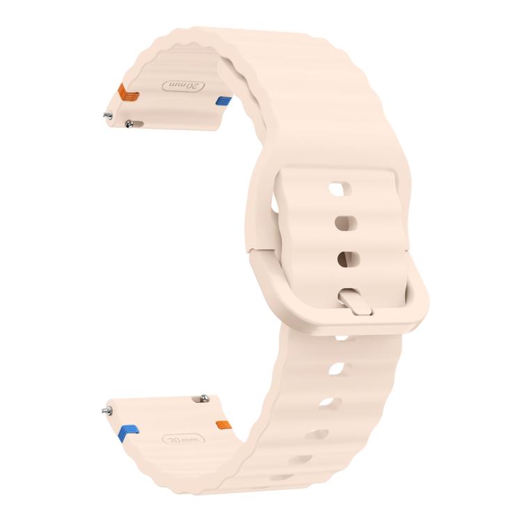 22mm Kalebol Wave Stitch Silicone Watch Band(Pink) - free shipping - PMc TechLife - Order now!