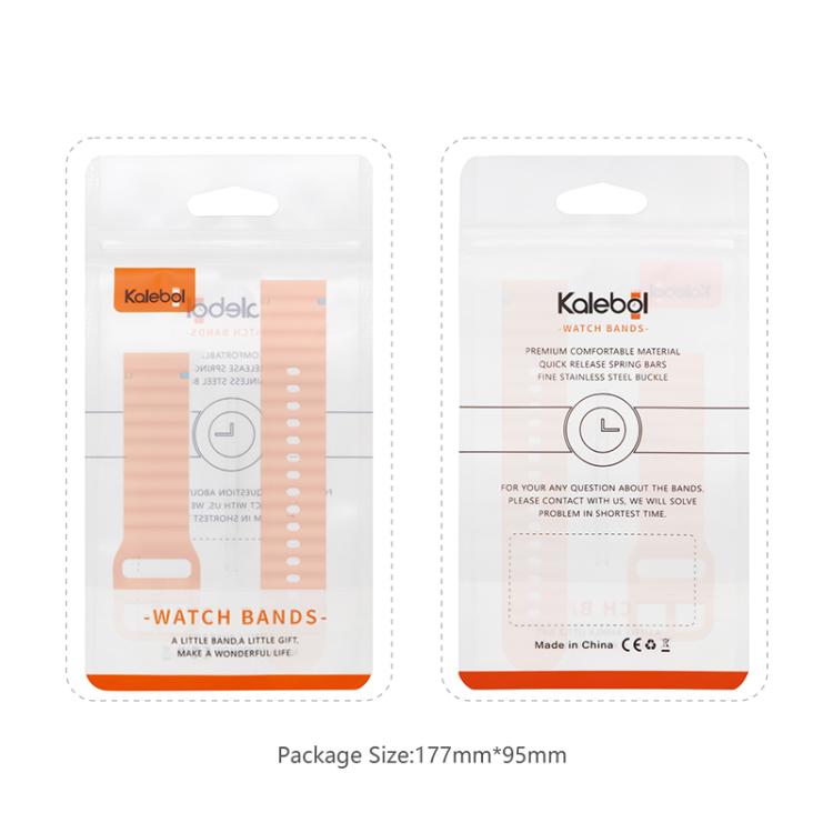 22mm Kalebol Wave Stitch Silicone Watch Band(Midnight Blue) - free shipping - PMc TechLife - Order now!