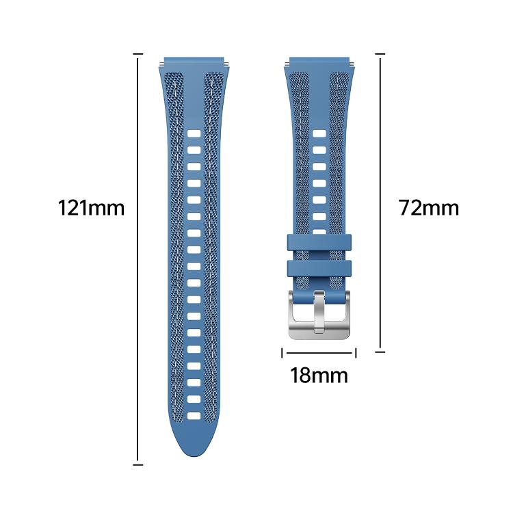 18mm Kalebol Composite Silicone Watch Band(Light Blue) - free shipping - PMc TechLife - Order now!