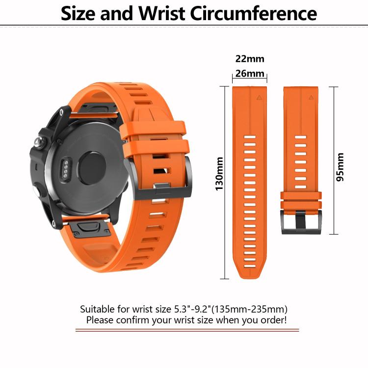 For Garmin QuickFit 22mm Kalebol Plain Texture Silicone Watch Band(Purple) - free shipping - PMc TechLife - Order now!