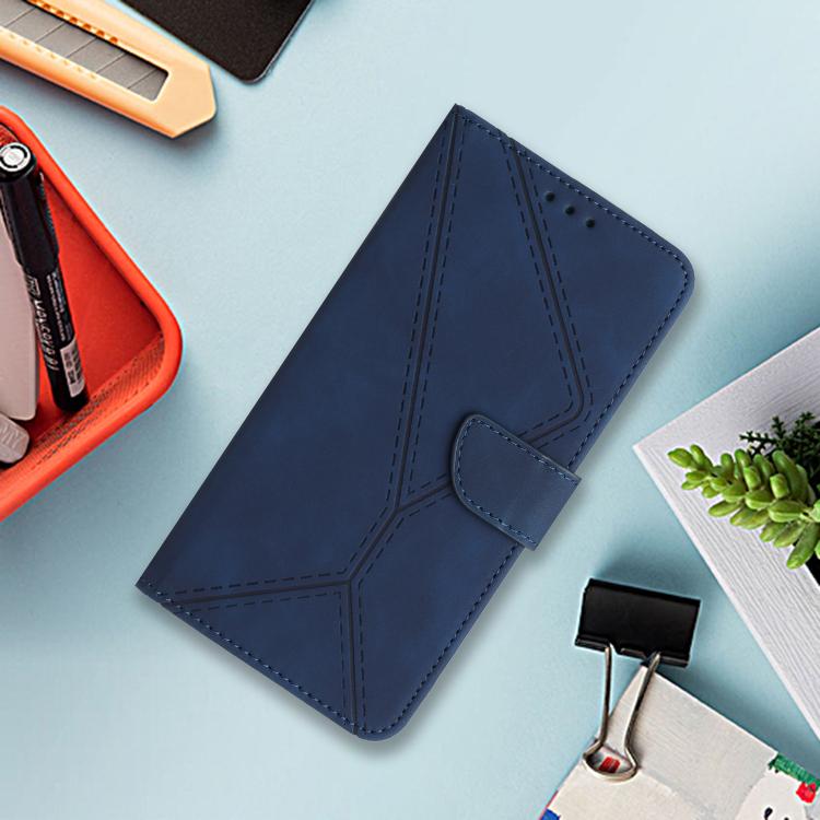 For Tecno Spark 40 Pro+ 4G Stitching Embossed Leather Phone Case(Blue) - free shipping - PMC TechLife - Order now!