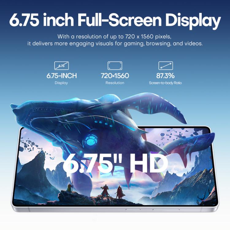 F10 / S25 Ultra, 2GB+16GB, 6.75 inch Android 8.1 MTK6753 Octa Core, Network: 3G, Dual SIM, Plug:US Plug(Titanium Sliver) - free shipping - PMc TechLife - Order now!