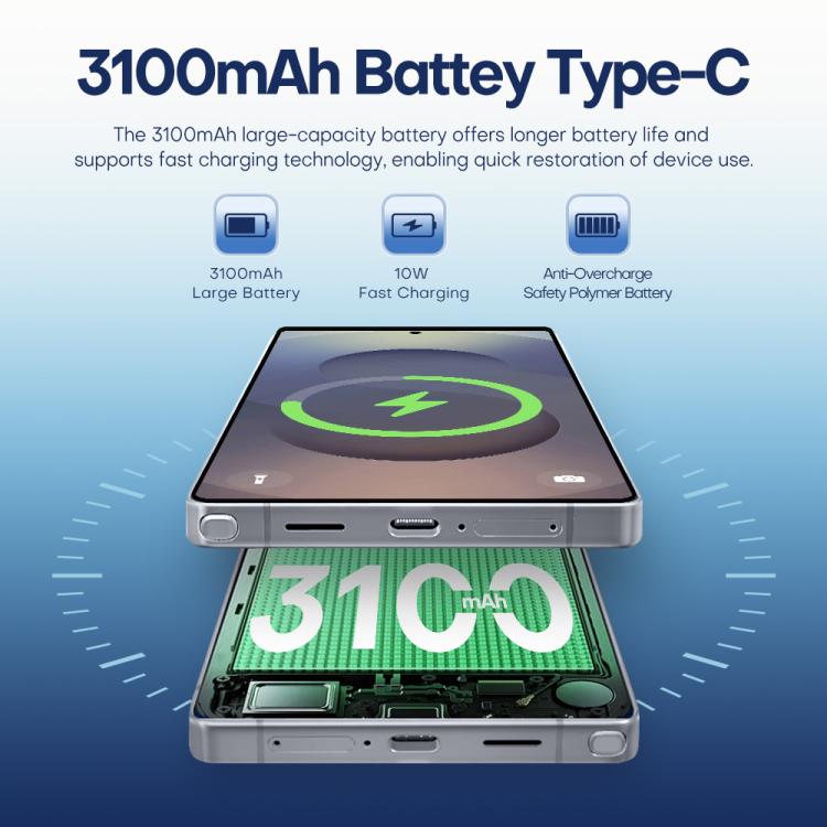 F102 / S25 Ultra, 4GB+64GB, 6.75 inch Android 11 MTK6762 Octa Core, Network: 4G, Dual SIM, Support Wireless Charging, Plug:EU Plug(Titanium Blue) - free shipping - PMc TechLife - Order now!