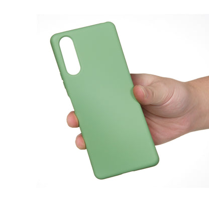 For Sony Xperia 10 II Solid Color Liquid Silicone Dropproof Full Coverage Protective Case(Green) - Sony Cases by PMC Jewellery | Online Shopping South Africa | PMC Jewellery | Buy Now Pay Later Mobicred