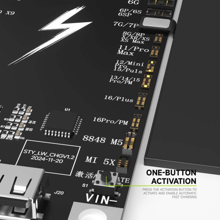 LUOWEI LW-B03 Battery Fast Charging Activation Board for iPhone/Android - free shipping - PMC TechLife - Order now!