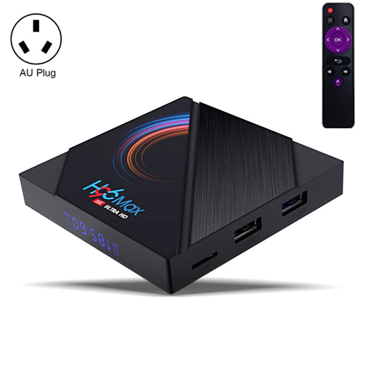 H96 Max 6K Ultra HD Smart TV Box with Remote Controller, Android 10.0, Allwinner H616 Quad Core ARM Cortex-A53, 2GB+16GB, Support TF Card / USBx2 / AV / HDMI / WIFI, AU Plug - Allwinner H6 by PMC Jewellery | Online Shopping South Africa | PMC Jewellery | Buy Now Pay Later Mobicred