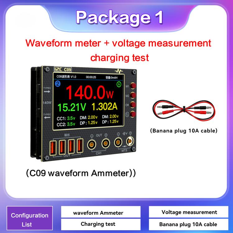 i2C C09 Charge Detection / Voltage Measurement Digital Waveform Ammeter, Model:With Expansion  Board - free shipping - PMC TechLife - Order now!