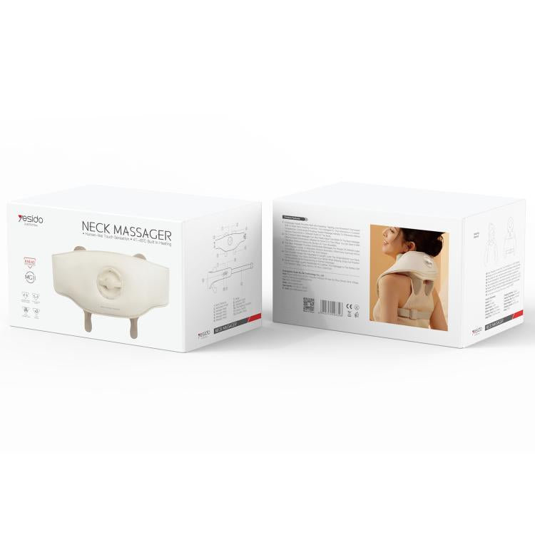 Yesido MG11 3 Modes Adjustable Width Neck and Shoulder Massager(White) - free shipping - PMC TechLife - Order now!