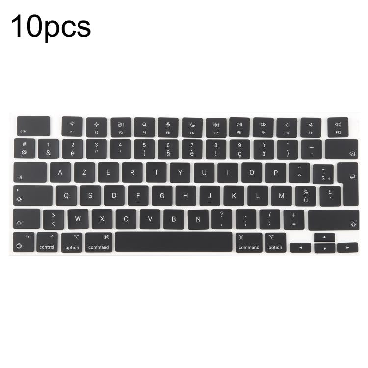 For MacBook A2681 A2941 A3113  A3114 10pcs UK Big Enter Version Keycaps, Language:French - free shipping - PMc TechLife - Order now!