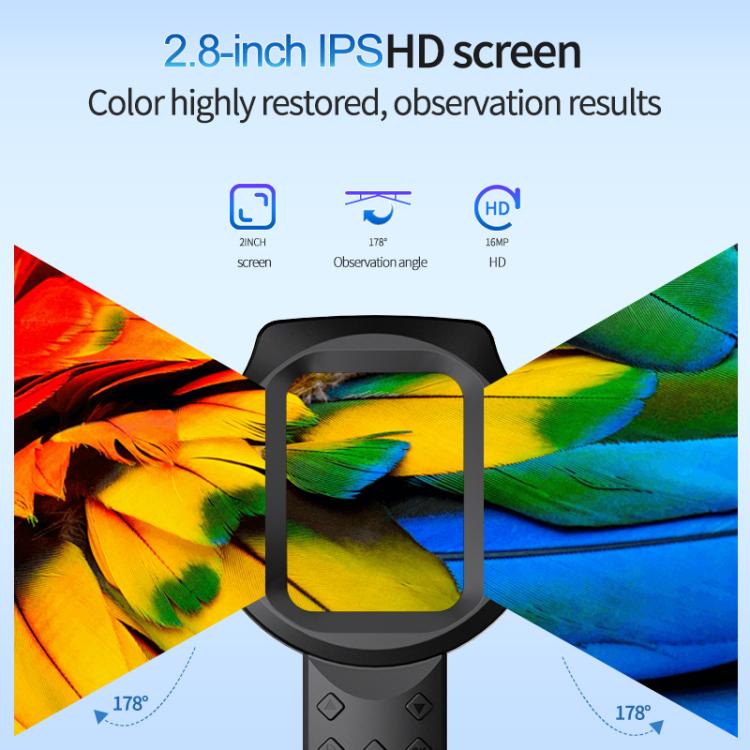 2.8 inch IPS Screen Industrial Handheld Digital Microscope(Black) - free shipping - PMc TechLife - Order now!