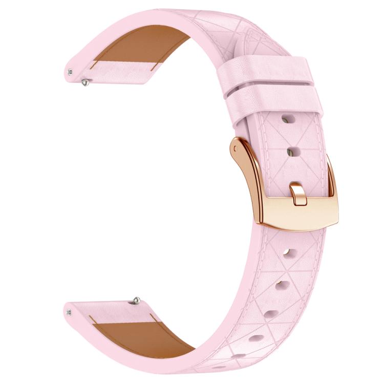 18mm Square Leather Rose Gold Buckle Watch Band(Pink) - free shipping - PMc TechLife - Order now!