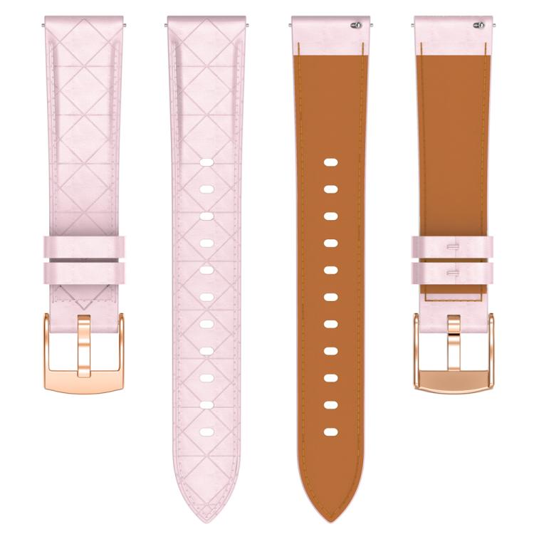 18mm Square Leather Rose Gold Buckle Watch Band(Pink) - free shipping - PMc TechLife - Order now!