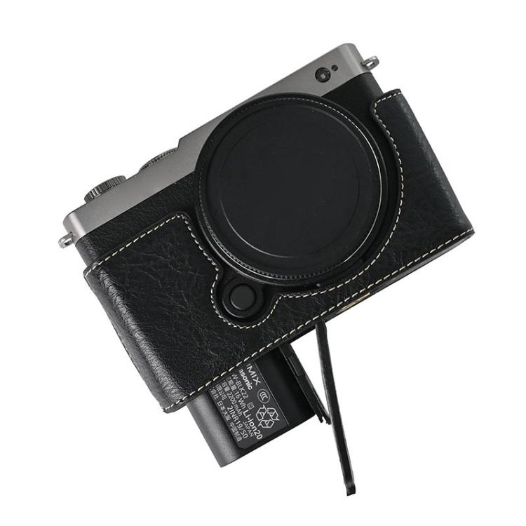 For Panasonic LUMIX S9 Litchi Texture PU Leather Camera Half Case Base(Black) - free shipping - PMC TechLife - Order now!