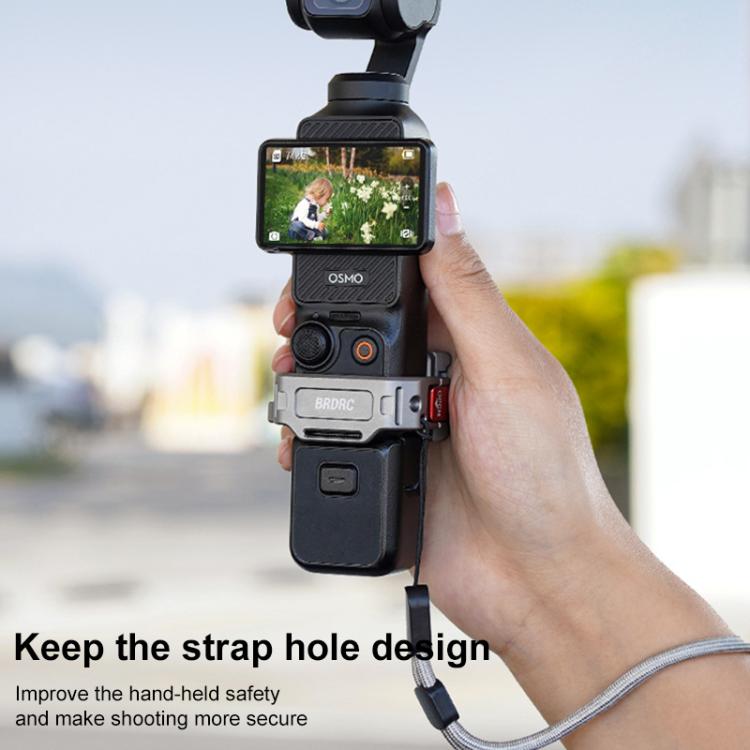 For DJI Osmo Pocket 3 BRDRC Quick Assembly Multi-function Cold Shoe Extension Mount(Dark Grey) - free shipping - PMC TechLife - Order now!
