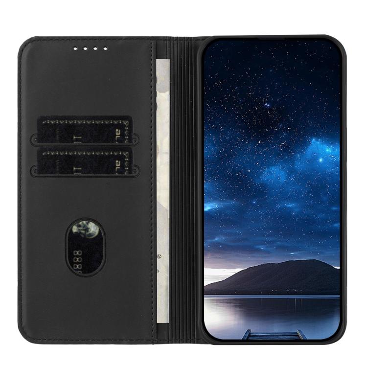 For iPhone 17 Pro Max Strong Magnetic Frosted Flip Leather Phone Case(Black) - free shipping - PMc TechLife - Order now!