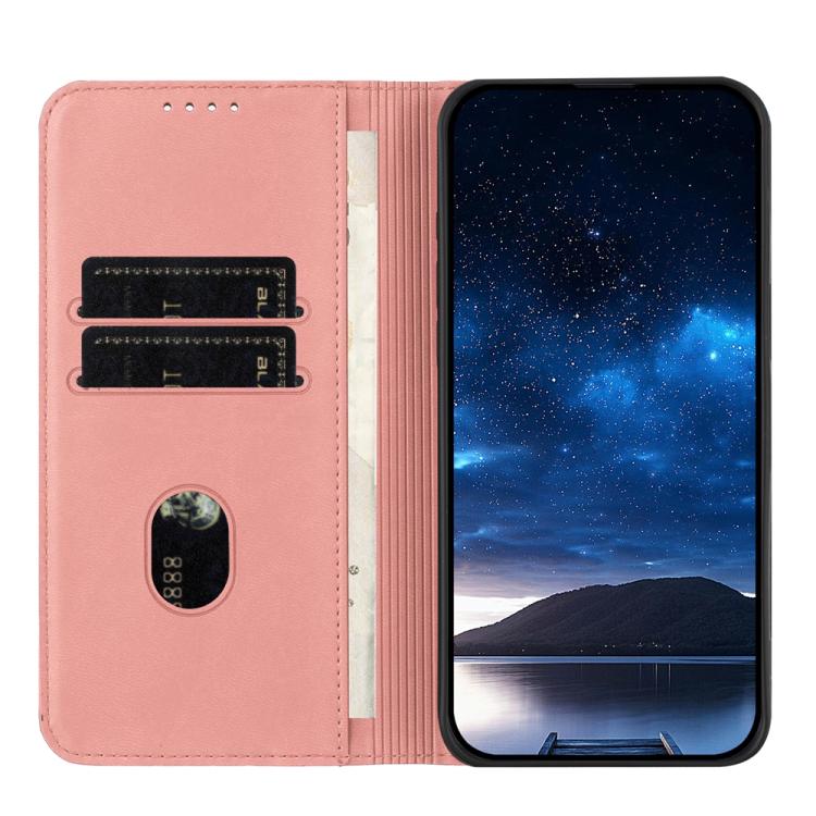 For iPhone 17 Pro Max Strong Magnetic Frosted Flip Leather Phone Case(Pink) - free shipping - PMc TechLife - Order now!